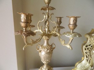 Часы +2 канделябра бронза позолота Франция 1880год