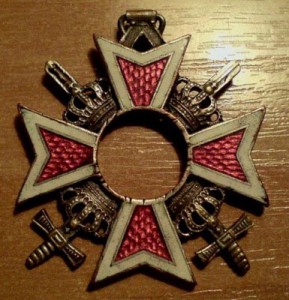 Крест Ордена Короны Румыниии (с мечами)