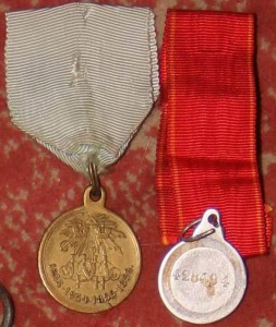 Крымская 1853-1856 и Аненская медаль на лентах