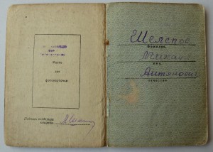 рядовой партизан Партизанского Отряда подполк-ка Прокопюка