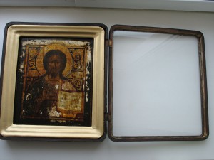 Икона Господь Вседержитель.Киот .