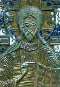 Средник складня "Деисус". Отличное состояние.