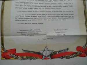 Благодарность Боевому товарищу