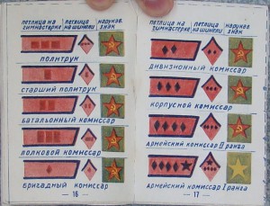 Знаки различия Красной Армии 37г