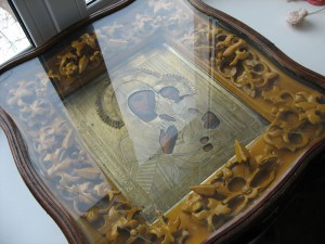 Икона Божией Матери "Иверская.Киот.Лепнина.