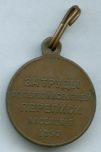 ПЕРЕПИСЬ 1897 г. Приличный сохран.