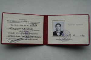 Судья по спорту международной категории