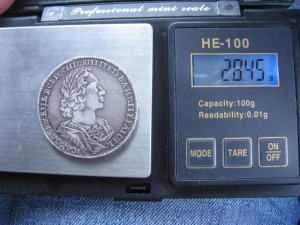 1 рубль 1723 г.