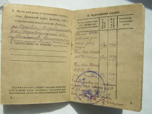 Красноарм.книжка+врем.уд-ие____на пом.нач.штаба МПВО НКВД