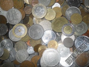 Сток монет мира из расчёта 16 евро за 1 кг.