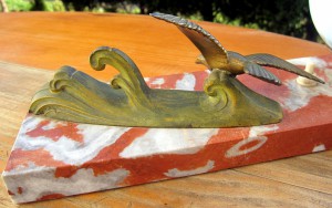 Эл. Лампа Ар Деко Франция "Птичка"