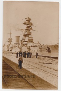 линкор МАРАТ визит в Гдыню, Польша 1934 редкое!