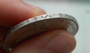 Рубль 1844 Корона меньше