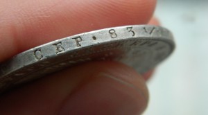 Рубль 1844 Корона меньше