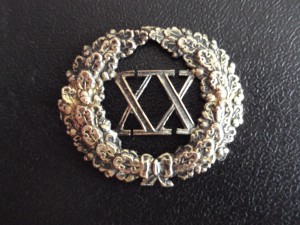 Кокарда серебро с золочением
