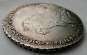 1 рубль 1738 г. прекрасная , нечастая монета .