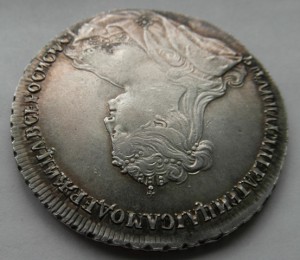 1 рубль 1738 г. прекрасная , нечастая монета .