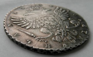 1 рубль 1738 г. прекрасная , нечастая монета .