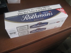 20 пачек ROTHMANS дьюти фри