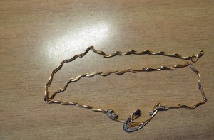 Колье 585 с камнями