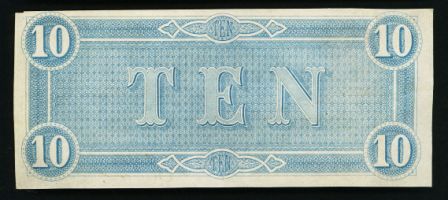 10 долларов 1864 - США Конфедерация