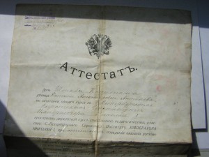 За оконч.___СПБ Сиротский Институт Имп.HиколаяI__сер.медаль