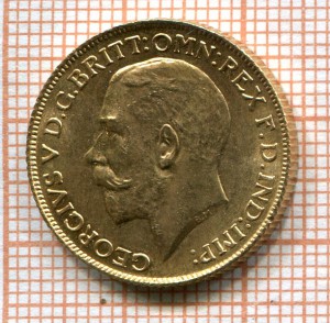 Англия,соверен 1925г.,Unc