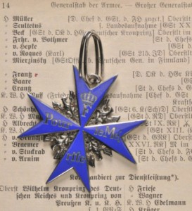 Пруссия. Орден "Pour le merite" за военные заслуги.