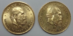 Золото 10 гульденов Нидерланды 2 шт.