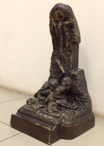 Лампа-письменный прибор 20-х годов Беспризорники у костра