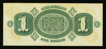 1 доллар 2 марта 1872 (Колумбия - Северная Каролина)