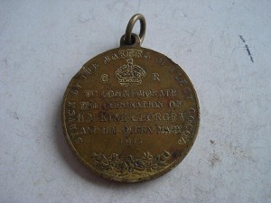 Медаль коронация ГеоргаV 1911г.бронза