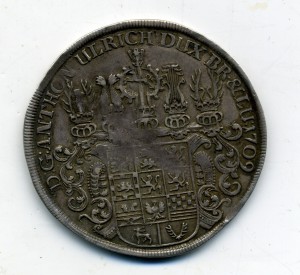 Двойной талер 1709 г.