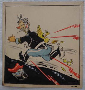 Политические карикатуры 1940,1949-х годов.