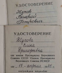 Пара БАМов на МУЖА и ЖЕНУ Доки разные подписи Чист и Нешков.