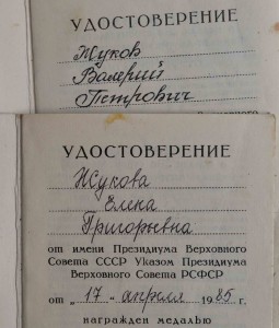 Пара БАМов на МУЖА и ЖЕНУ Доки разные подписи Чист и Нешков.