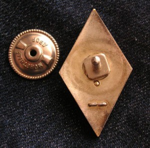 Ромб ВВА им.Ворошилова серебро люкс