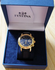 Хронограф Festina, механика, золото 750пр.