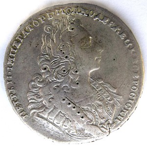 1 рубль 1729 г.