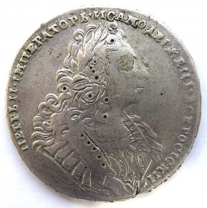 1 рубль 1729 г.