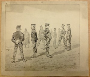 5 рисунков Военная тема-художник Луи Жеан 1896-1909 годы