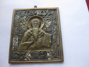 Св. Антипий, эмаль.