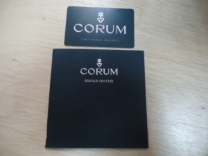 Часы "CORUM" с документом