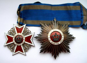 Крест и Звезда Ордена Короны Румынии. Люкс