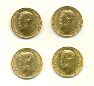5 руб 1904, 1903 (без обращения)!!