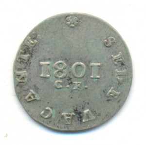 Мюнстер. 24-я талера 1801 года. Uncirculated.