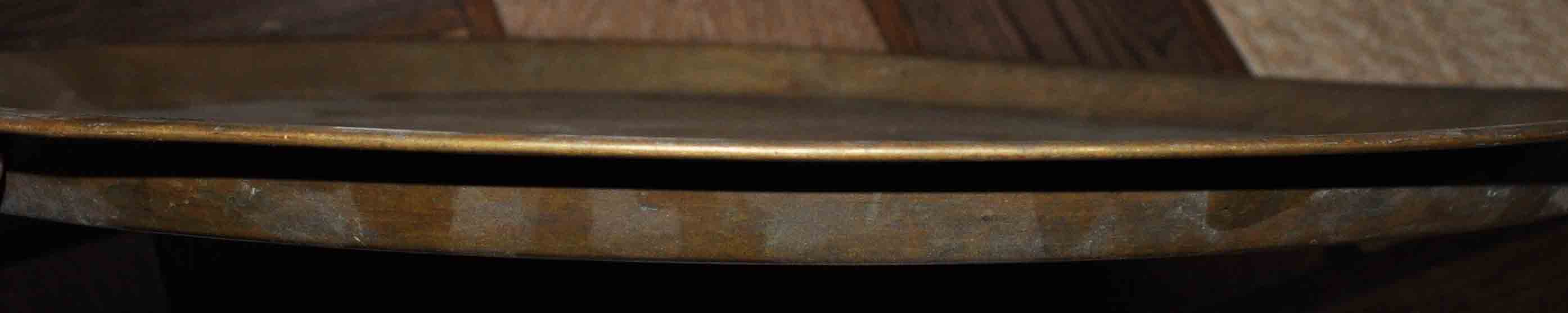 Большой круглый ПОДНОС под САМОВАР диаметр 45 см.