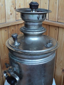 Самовар с 12 медалями. Тейле , никель , 4 литра.