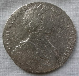 Царь Петр Алексеевич -Московский рубль 1712г.