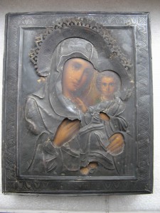 Икона Божией Матери. оклад Серебро 84.